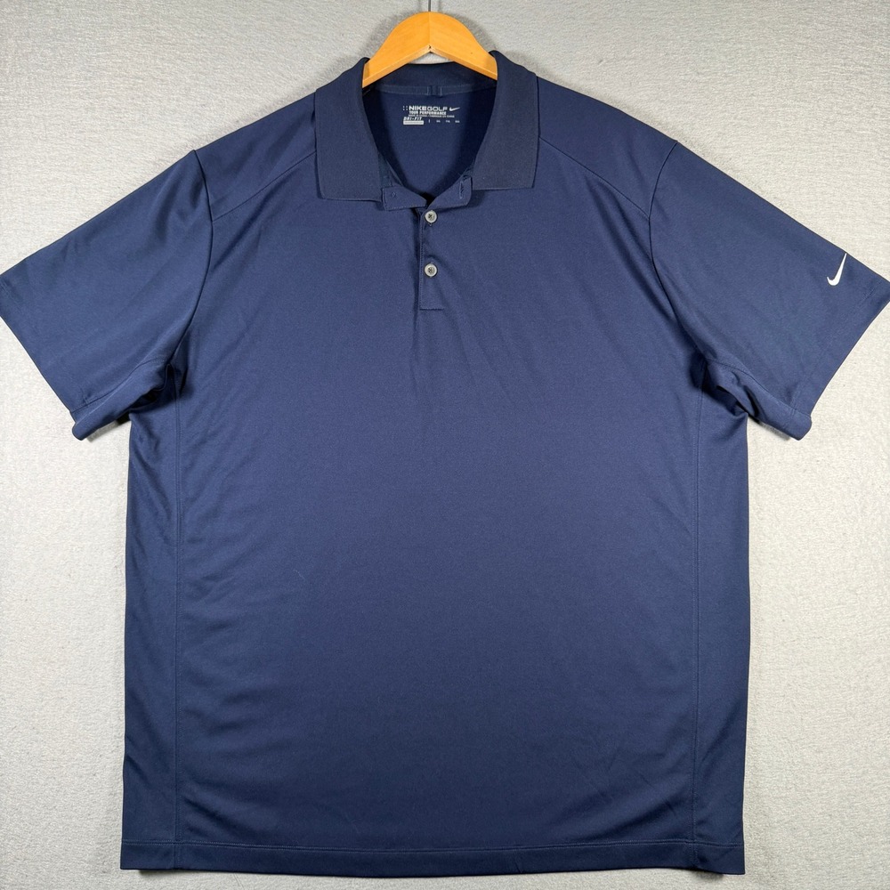 Nike Golf Tour Performance Dri-FIT Polo Shirt Mens XXL Navy Blue 509167-419